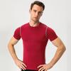 Sport-T-Shirts für Herren, Laufen, Fitness, eng anliegend, Training, Jogging, Shorts, Ärmel, Outdoor-Oberteile