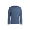 adidas T Shirts Men's Marine Blue Crew Neck Moderate Straight Fit HM4785