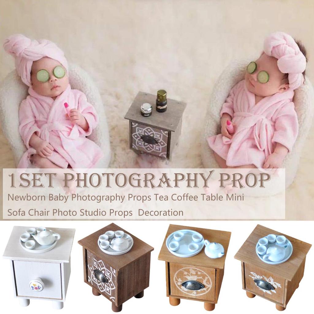 Buy Newborn Baby Photography Props Tea Coffee Table Mini Sofa Chair