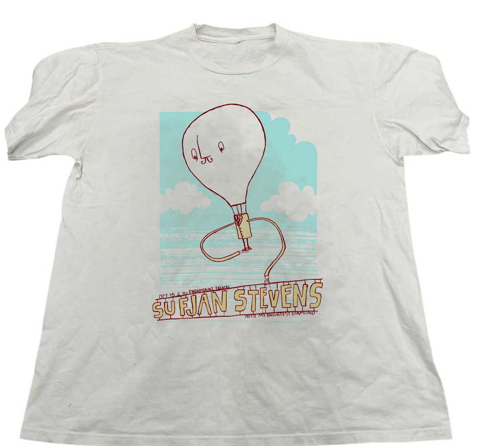 Sufjan Stevens White Cotton Shirt All size S-5XL Unisex BS1029 M