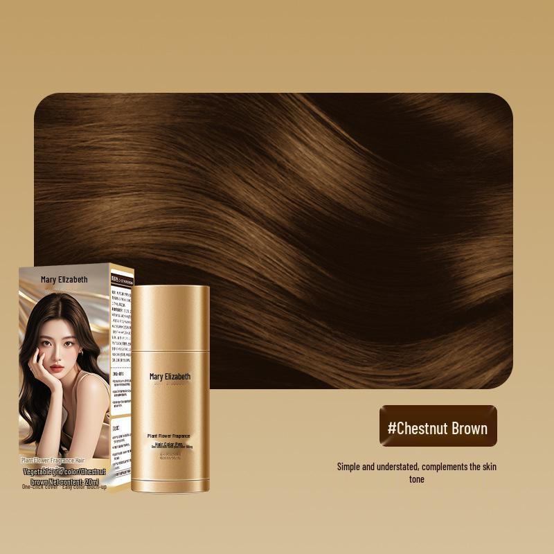 Plant Flower Fragrance Hair Color Pen: Quick White Hair Coverage, Temporary Hair Styling Stick, Waterproof & Sweatproof