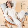 2026 Spring Women's Pure Cotton Pajamas: Long Sleeve Thin Pullover Homewear Set for Spring/Autumn, Suitable for Outdoor Wear.