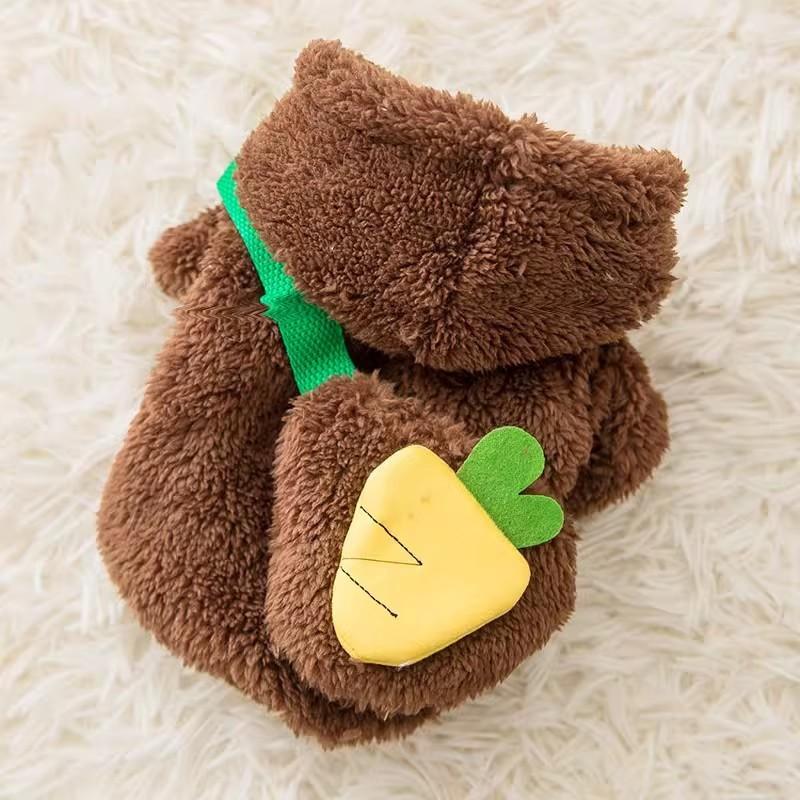 Dinosaur fleece autumn and winter pet clothes puppies dogs cats VIP Pomeranian Yorkshire Schnauzer clothing