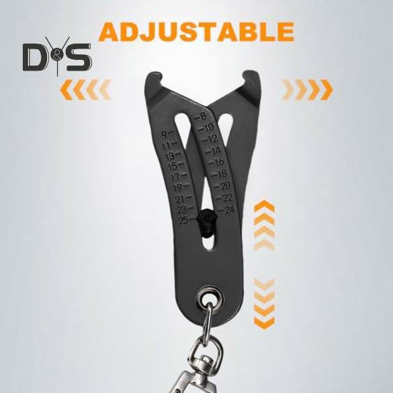 1 Pc/2 Pcs Portable Thread Size Checker Keychain Pendant Metal Bolt And Nut Thread Checker Dual Scale Inch Metric Thread Size Identifier for