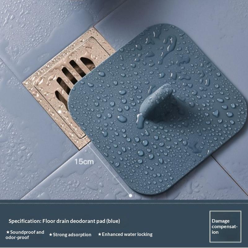 Copertura Tappo Scarico a Pavimento in Silicone con Design Anti-Odore, Anti-Insetti e Anti-Perdite per Uso in Bagno, Cucina, Lavanderia