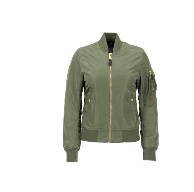 Alpha Industries VF Light Bomber Jacket Women Gold Bicolour