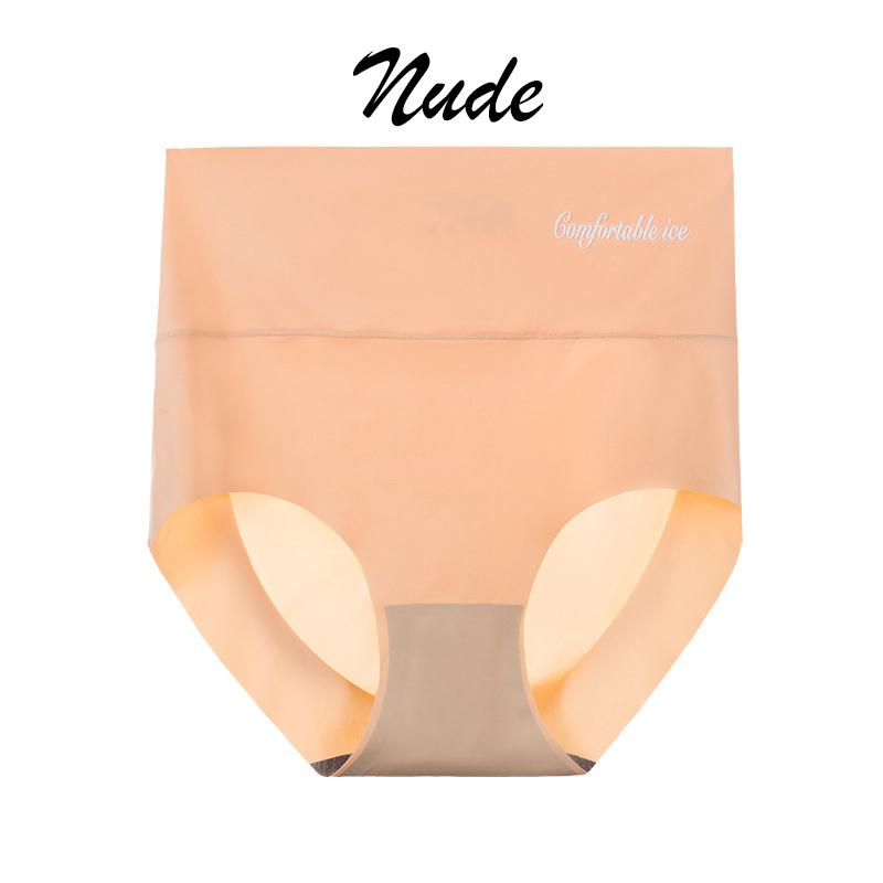 1 pezzo Shapewear Mutandine da donna Controllo della pancia Intimo Senza cuciture Seta del ghiaccio Vita alta Dimagrante sexy