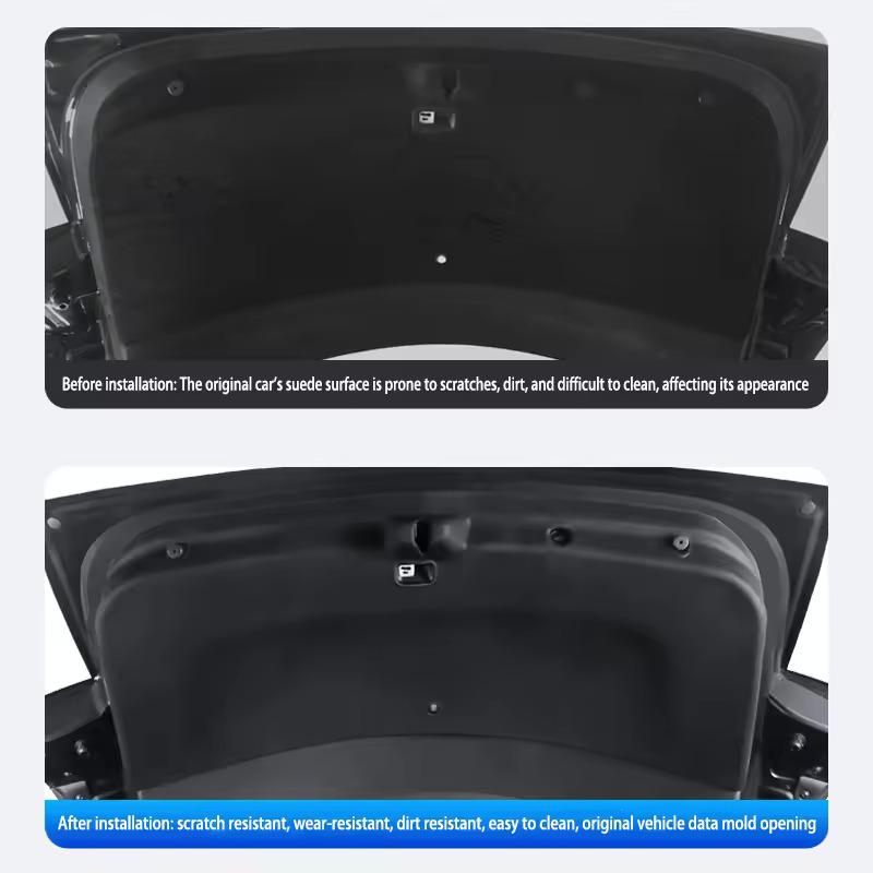 For Tesla Model Y Juniper / Launch 2025 Trunk Tailgate Protective Pad Tpe Rear Trunk Door Guard Anti-Dirty Pad Car Accessories