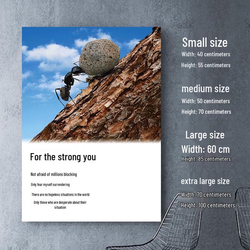 HANDUNYOU Inspirational Classroom Wall Art - Strength Slogan