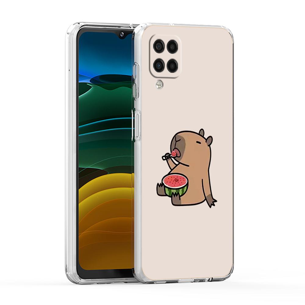 Cute Capybara Phone Case For Samsung Galaxy A13 A33 A35 A55 A73 A53 A23 A51 A71 A21S A12 A31 A41 A05s A03S A15 A25 A32 5G Cover