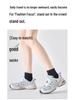 Women's Mid-Calf Summer Socks: Thin, Pure Cotton, Anti-Odor, Boneless, Postpartum, Black or White