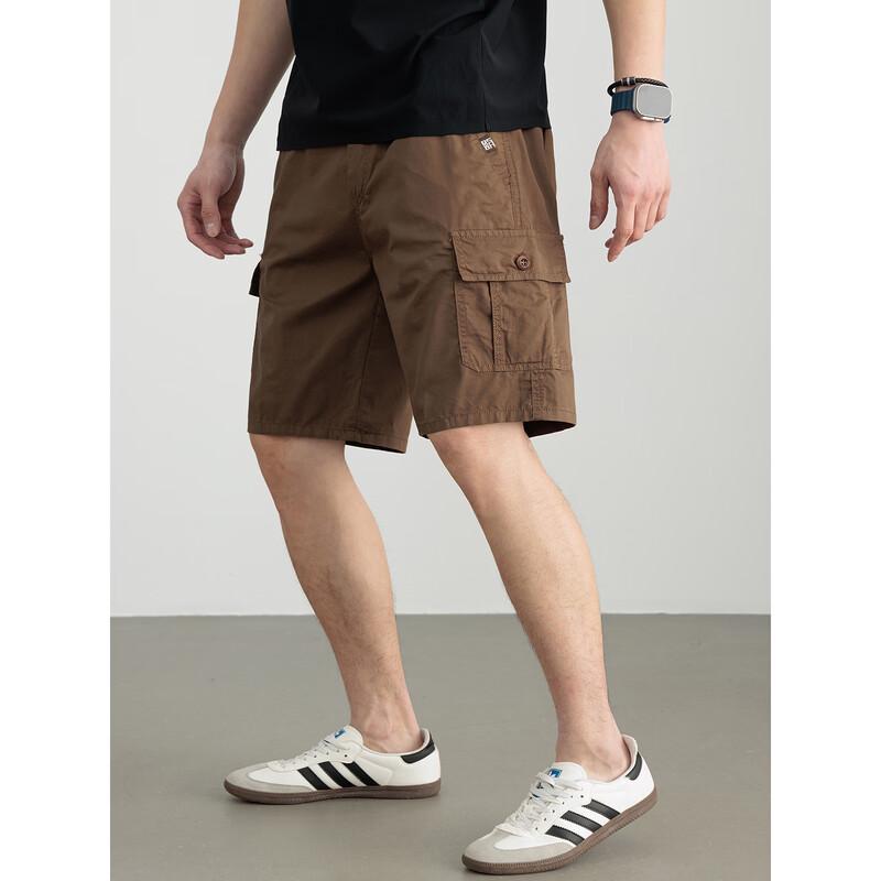 Hengyuanxiang Men's Pure Cotton Casual Summer Shorts