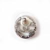 Excellent CHANEL Pierce COCO Mark rhinestone circle Silver metal AB9068 A22A Used