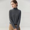 Women's 100% Cashmere High Neck Solid Color Long Sleeve Casual Sweater - Autumn/Winter Knitwear