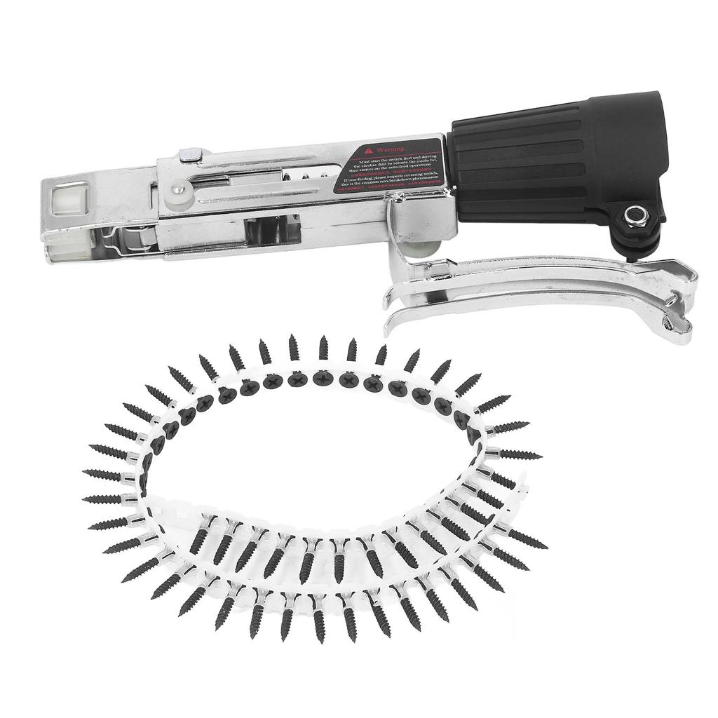 Chain Nail Gun Adapter Aluminum Alloy Corrosion Proof Depth Adjustment Electric Drill Automatic Chain Screw Gun Adapter