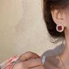 Silver Needle Luxury Zircon Square Stud Earrings – Retro Geometric Style, Niche & Versatile Design.