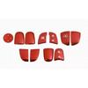 For Nissan Sentra - Red Aluminum Window Lift Panel Switch Cover 11X