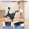Exercise Bike QK116C, 6KG Flywheel, Adjustable Seat & Handlebar, LCD Monitor, Black-Red, 120KG Max Load Cycling Bikes For Home
