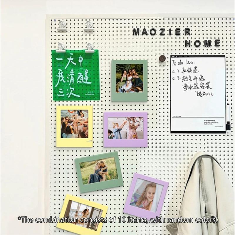 10Pcs Magnetic Photo Frame Display Holder Magnetic Attachment Home Decoration Interchangeable Panel Replacement