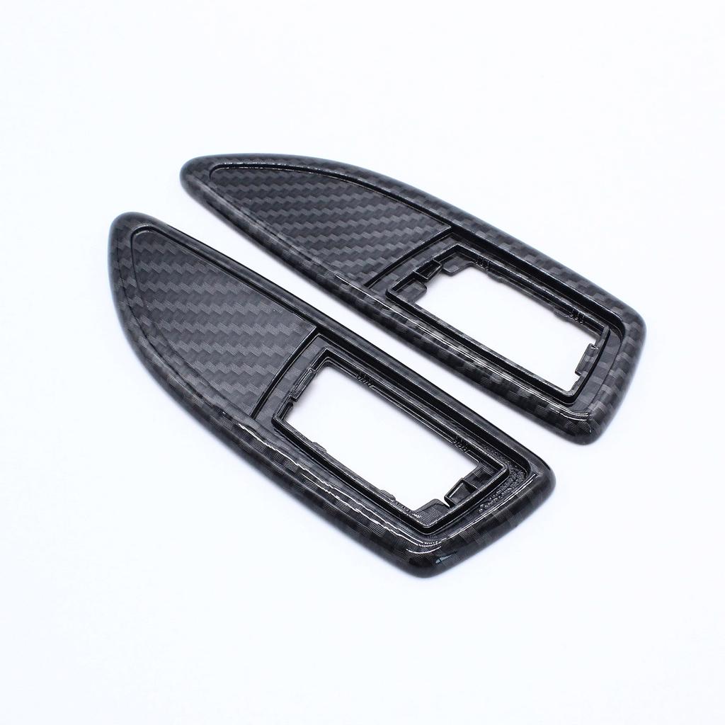 1 Pair Car Front Left And Right Carbon Fibre Effect Side Wing Repeater Indicator Surrounds For Vauxhall Corsa VXR