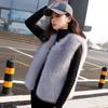 Autumn and Winter Fur Vest Women's Short Imitation Fox Fur Vest Jacket Temperament Small Vest
