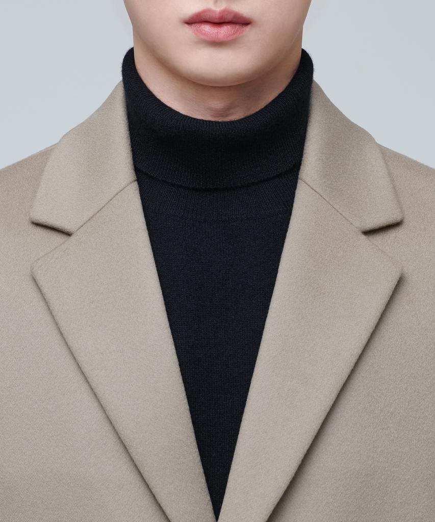 Musinsa Standard Cashmere 20 Oversized Single Coat [Mocha]