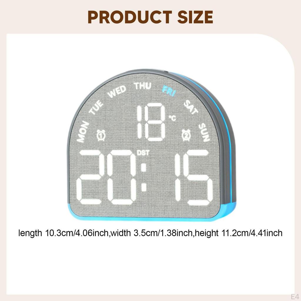 Alarm Clock with Time And Temperature Display for Office