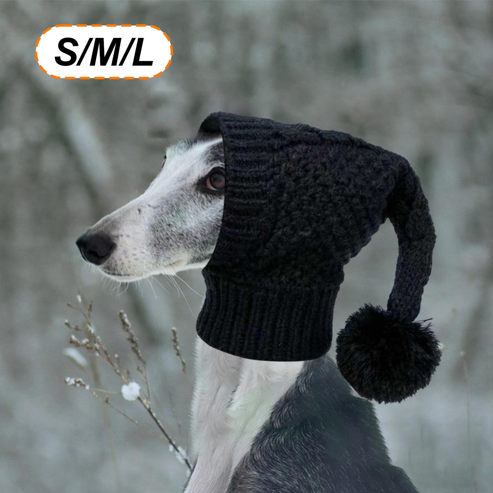 

Cozy Pet Knit Hat for Dogs Warm Puppy Hood Head Wrap Cute Autumn Dog Accessories for Family Photo L