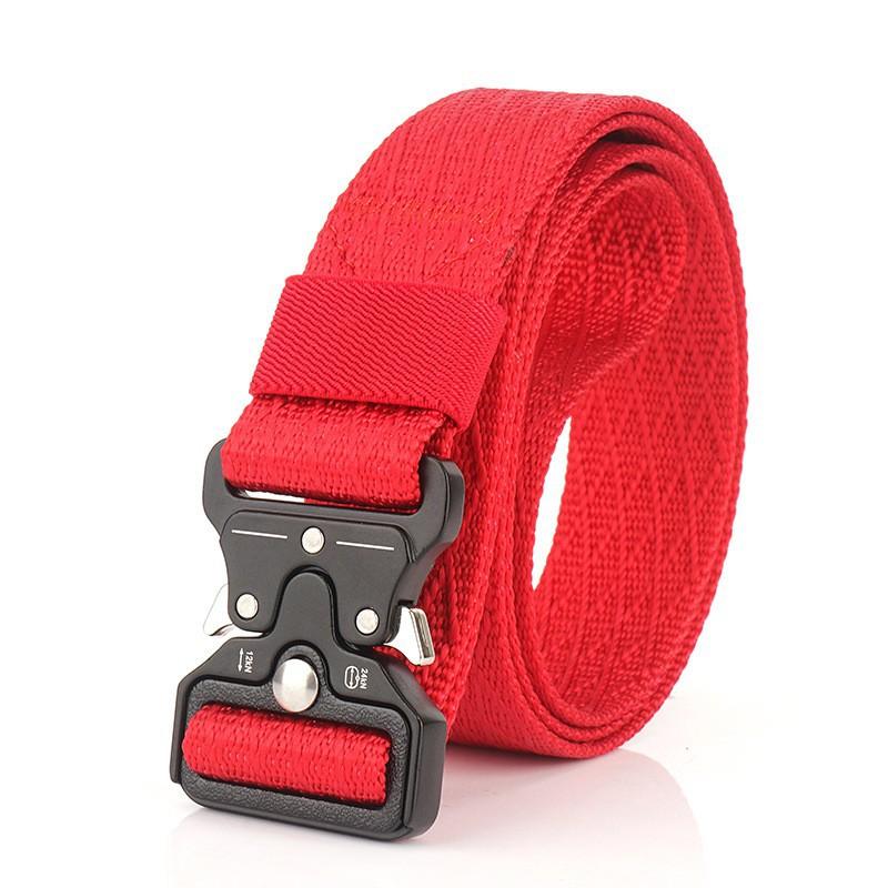 Direct Sales Canvas Training Pants Belt True Nylon 3.2cm Cobra Men s 125cm красный