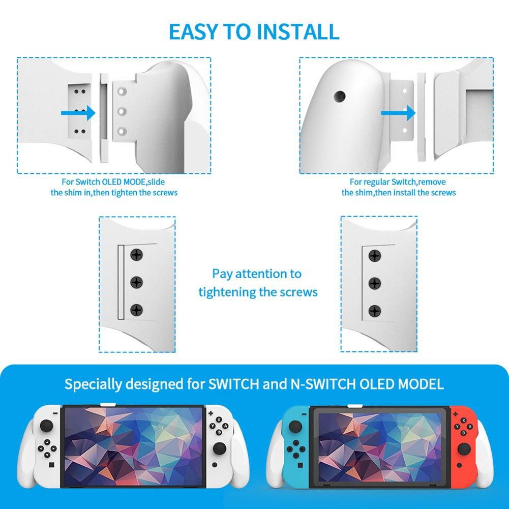Hand Grip For Switch OLED Host Gamepad Back Grip Controller Non Slip Protective Shell For Nintendo Switch OLED Game Accessories