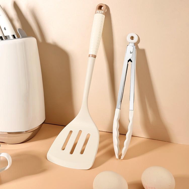 Silicone High-Temp Resistant Soup Ladle & Non-Stick Porridge Spoon with Anti-Scalding Handle.