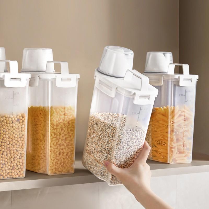 1 insect-proof and moisture-proof sealed storage tank with lid, food storage box, kitchen storage box.