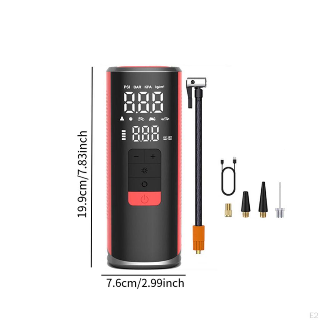 Car Tire Inflator 6000mAh Electric Air Pump for Tires Bicycles Ball Bike