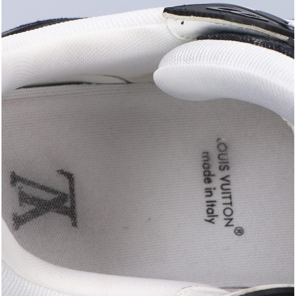 Louis Vuitton 1A9JGF LV Trainer Monogram Denim i Skóra Cielęca Licowa Sneakersy buty 8 1/2 czarnyUżywane