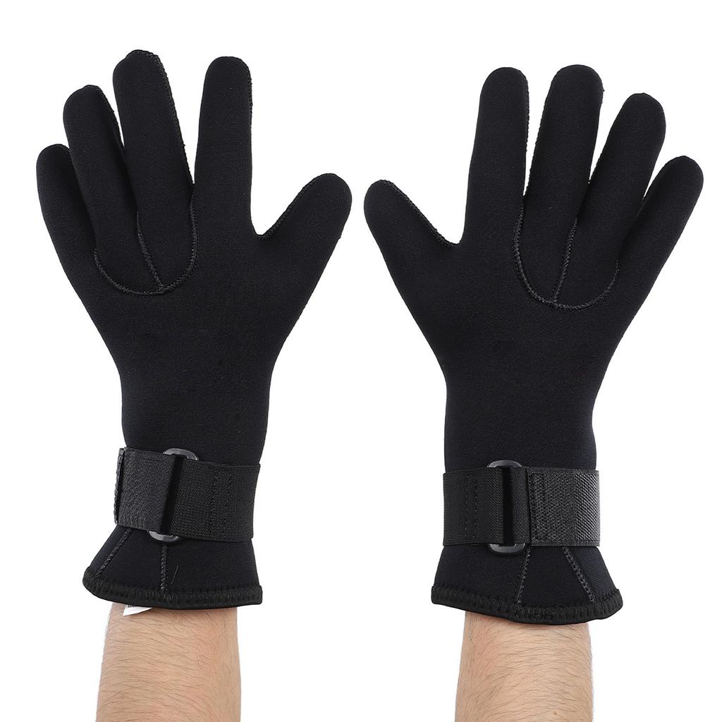 2 Pcs Diving Gloves 5MM Comfortable Non Slip Thickened Warm Wear Resistant Handguard Diving Gloves