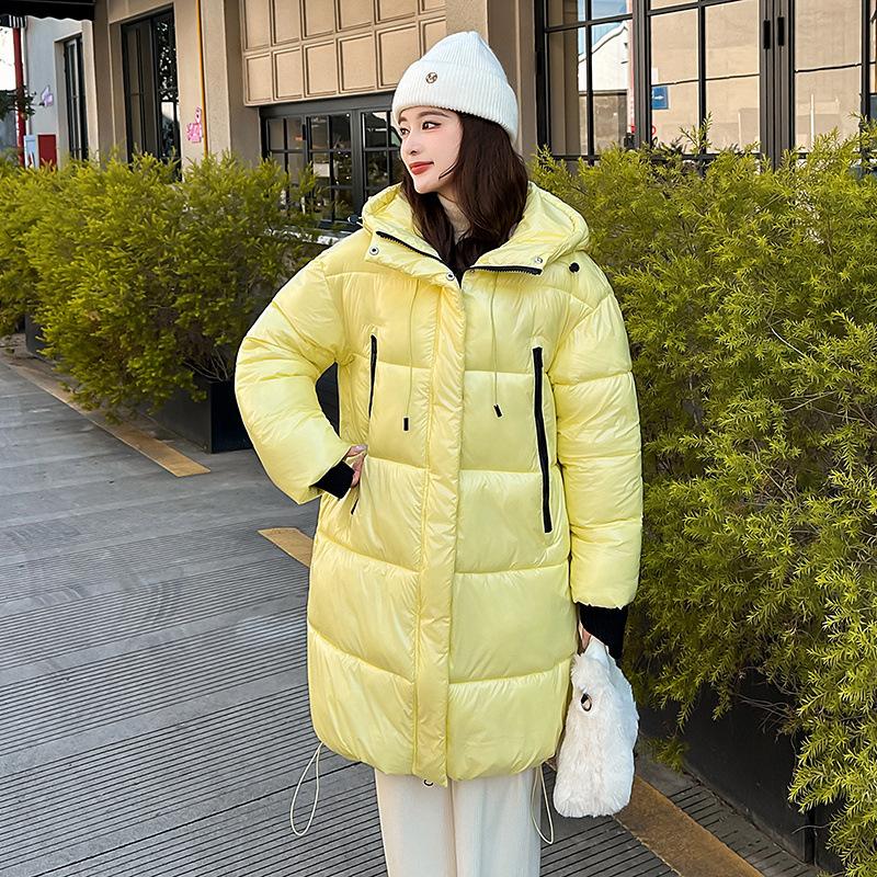 Iarnă nou versatilă modă cu glugă haine largi de bumbac pentru femei jachetă subțire de bumbac căptușită