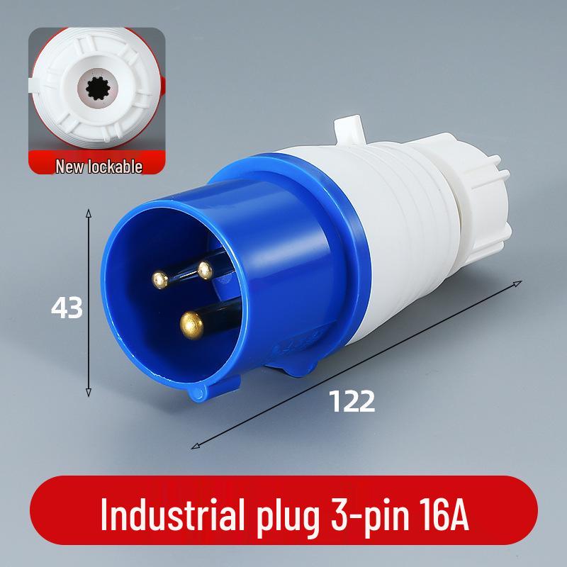 3/4/5 Pin Waterproof Aviation Connector, 32A, Three-Phase, Male & Female, Non-Explosion-Proof