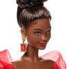 Barbie Mattel 80th Anniversary Brunette Signature Doll, BLACK, Dress-Up Doll/House, Pretend Play, Barbie Doll, Ages 6+, Red, JBJ18