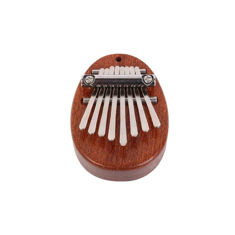 8 tasti Mini Kalimba in legno di alta qualità Squisito dito pollice pianoforte Marimba musicale buon accessorio ciondolo regalo