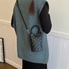 Fashionable Woven Tote Bag for Women Versatile Designer Crossbody Purse and Handbag
