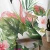 Flamingo Turtle Plant Flower Watercolor Modern Tulle Curtains For Living Room Bedroom Home Kitchen Window Sheer Curtains