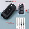 Boîtier de clé de voiture 2 3 boutons Coque de télécommande Accessoires pour Renault Express Uit 2022