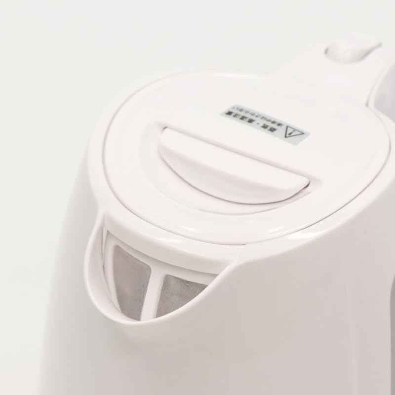 Hiro Corporation Electric Kettle with Warranty Super White Easy-to-See Contents, Included, Dry-Boil Protection, 1.0L, Compact, HKM-100WH
