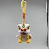 New Year Plush Lion Figurine With Embroidered Features For Chinese Festival Decor