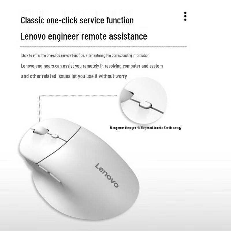 Lenovo M27 Dual-Mode Ergonomic Wireless Mouse