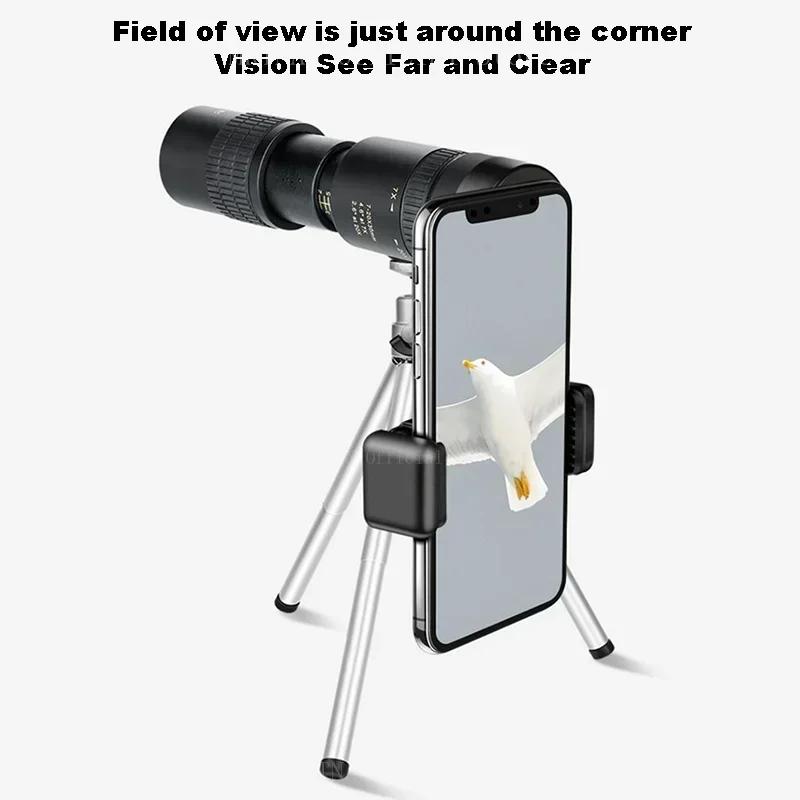 10-300x40 Zoom Telescope HD Portable Strong Binoculars Long Range Professional Monocular Low Night Vision For Hunting
