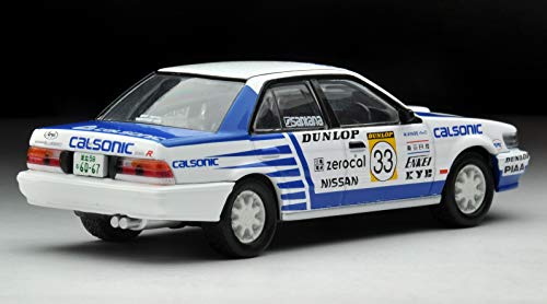 Tomica Limited Vintage Neo Maßstab 1/64 LV-N185b Nissan Bluebird SSS-R 1988 All Japan Rallye Meisterschaftsteam Calsonic Fertigmodell