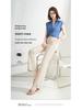 High Waist Elastic Mermaid Flare Pants - 2026 Summer Fashion Women's Slit Casual Cropped Trousers
