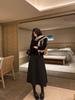Baisiwang High-Waisted Wool Blend A-Line Skirt - Women's Slimming Mid-Length for Winter