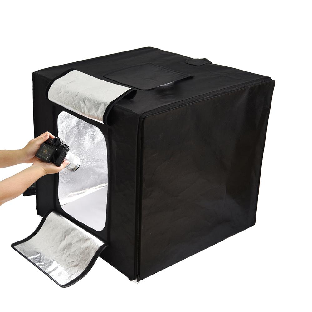 80*80*80cm LED Mini Photography Studio Shooting Tent Softbox with 3pcs LED Light Board 5800K CRI